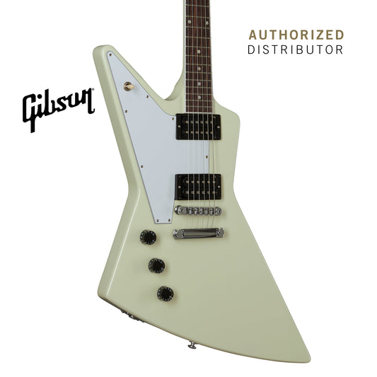 GIBSON 70S EXPLORER LEFT-HANDED ELECTRIC GUITAR - CLASSIC WHITE - Music Bliss Malaysia