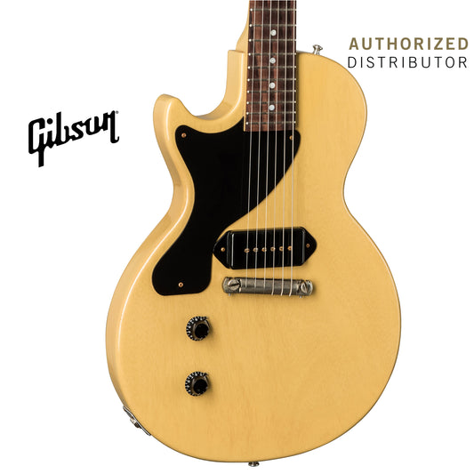GIBSON 1957 LES PAUL JUNIOR SINGLE CUT REISSUE VOS LEFT-HANDED ELECTRIC GUITAR - TV YELLOW - Music Bliss Malaysia