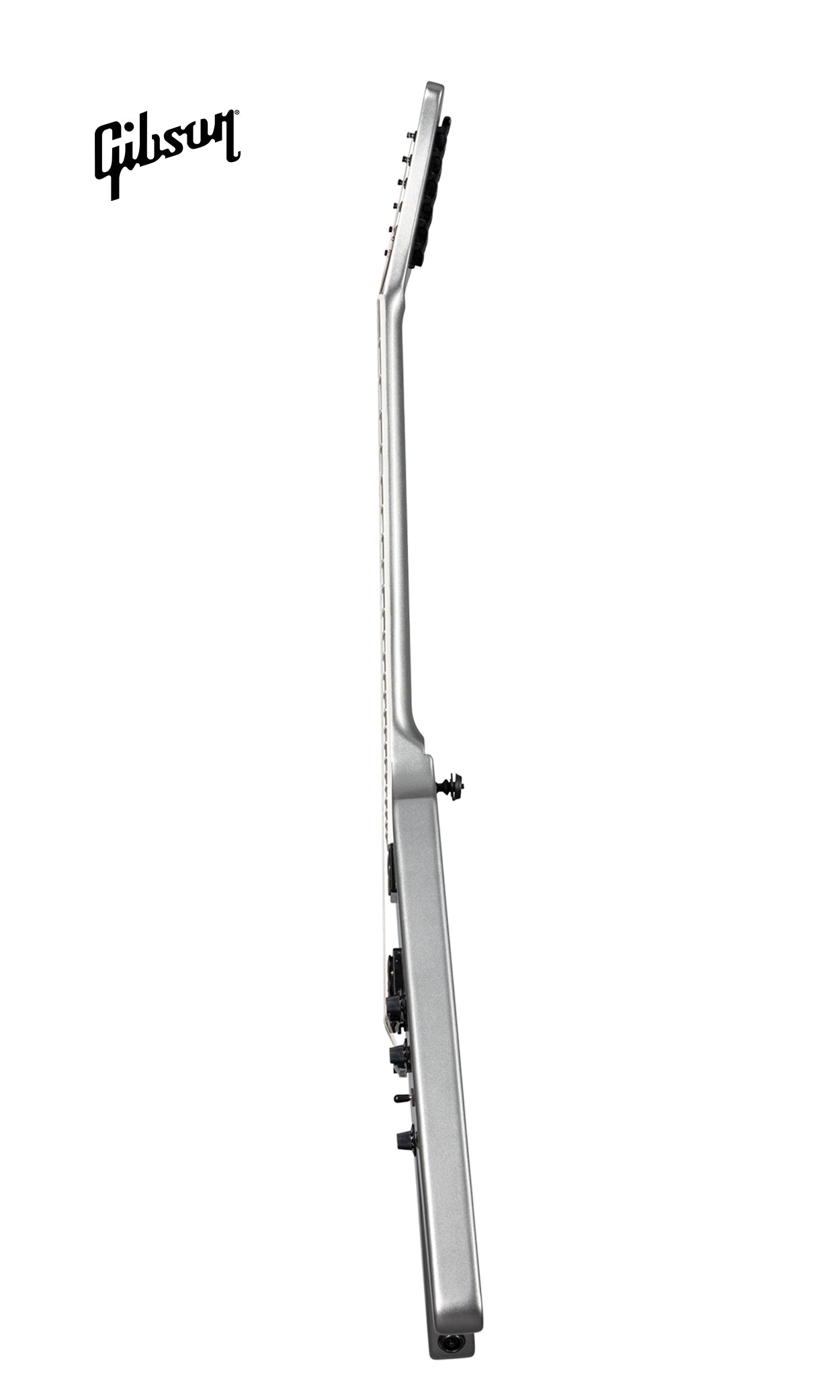 GIBSON DAVE MUSTAINE FLYING V EXP ELECTRIC GUITAR - SILVER METALLIC - Music Bliss Malaysia