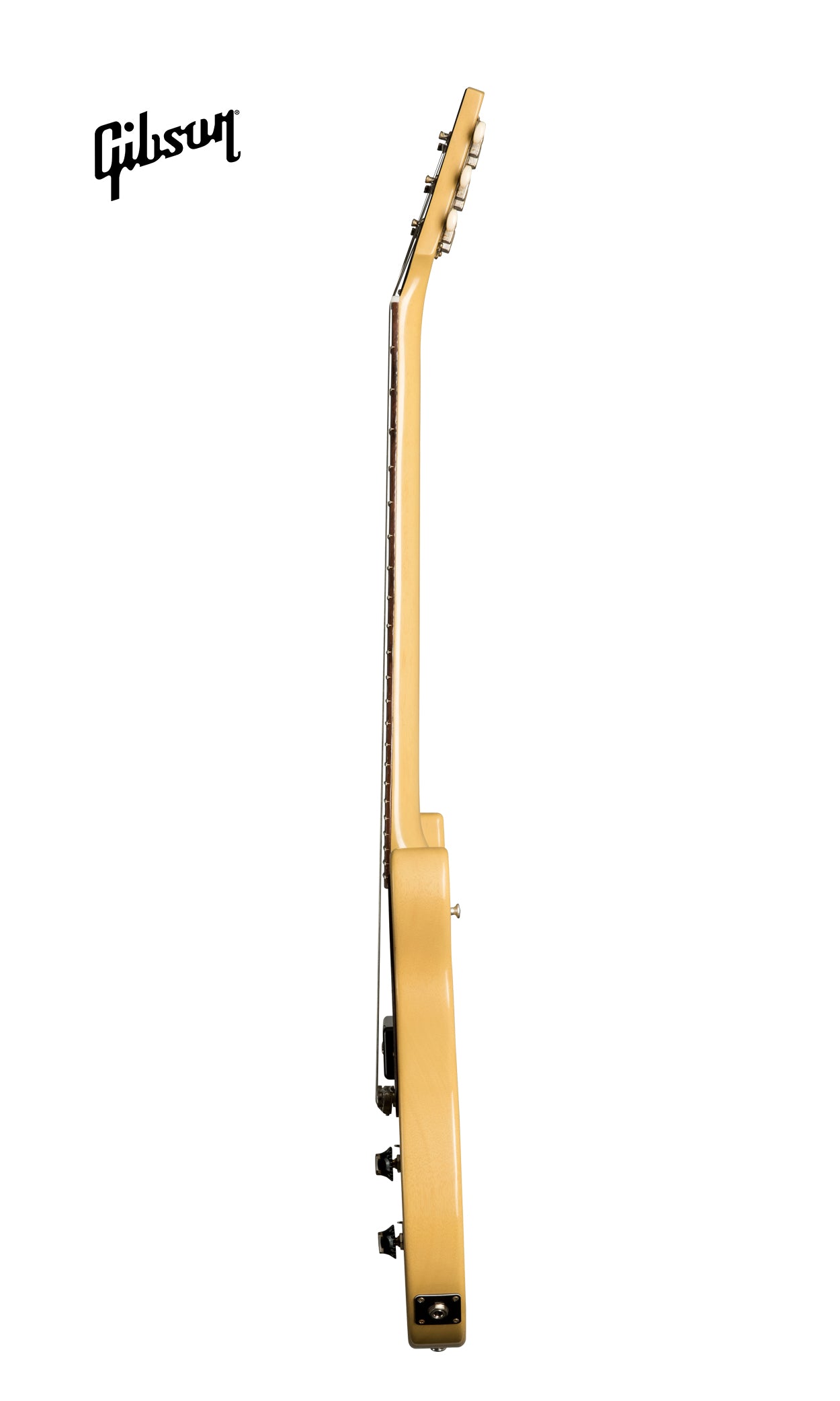 GIBSON 1958 LES PAUL JUNIOR DOUBLE CUT REISSUE VOS ELECTRIC GUITAR - TV YELLOW - Music Bliss Malaysia