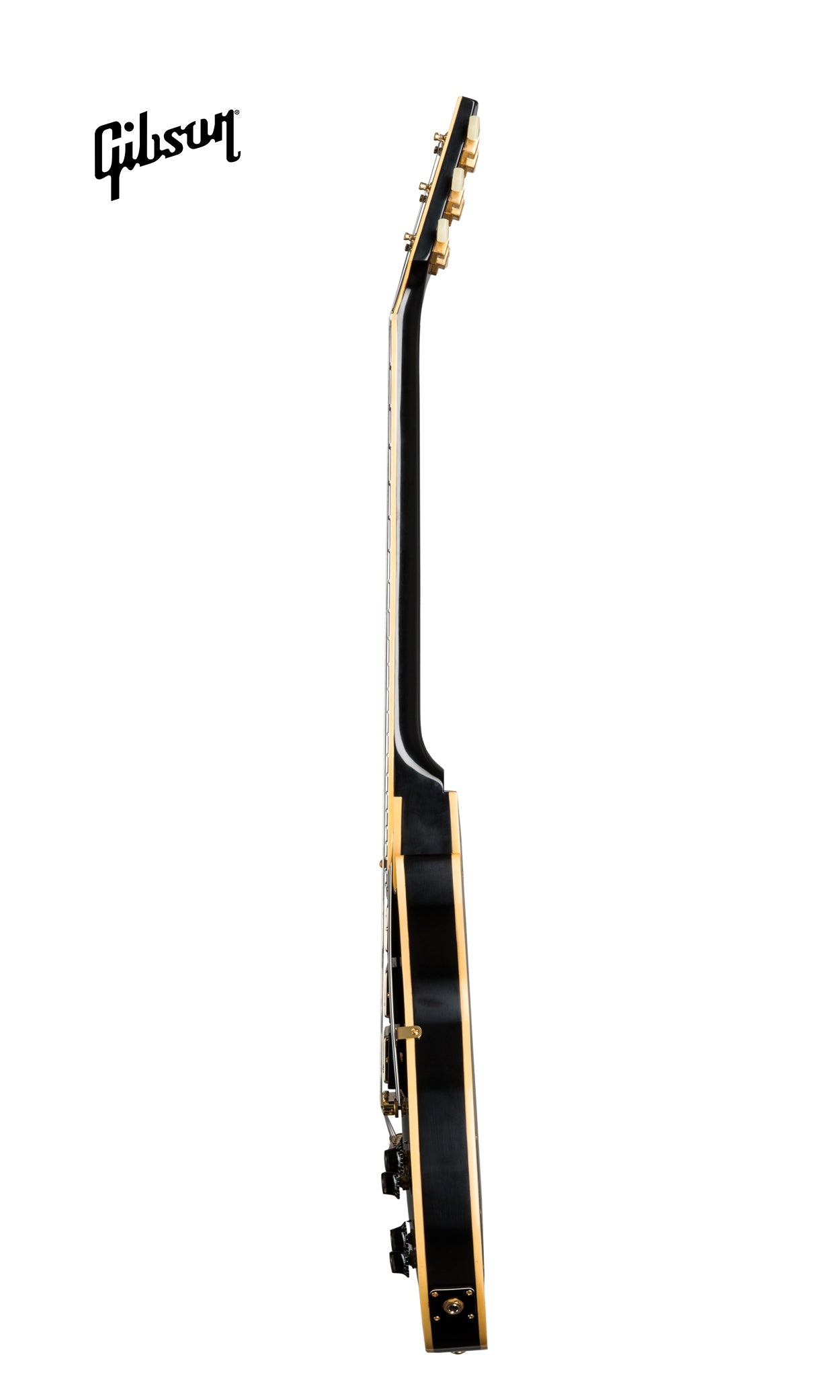 GIBSON 1957 LES PAUL CUSTOM REISSUE 3-PICKUP VOS ELECTRIC GUITAR - EBONY - Music Bliss Malaysia