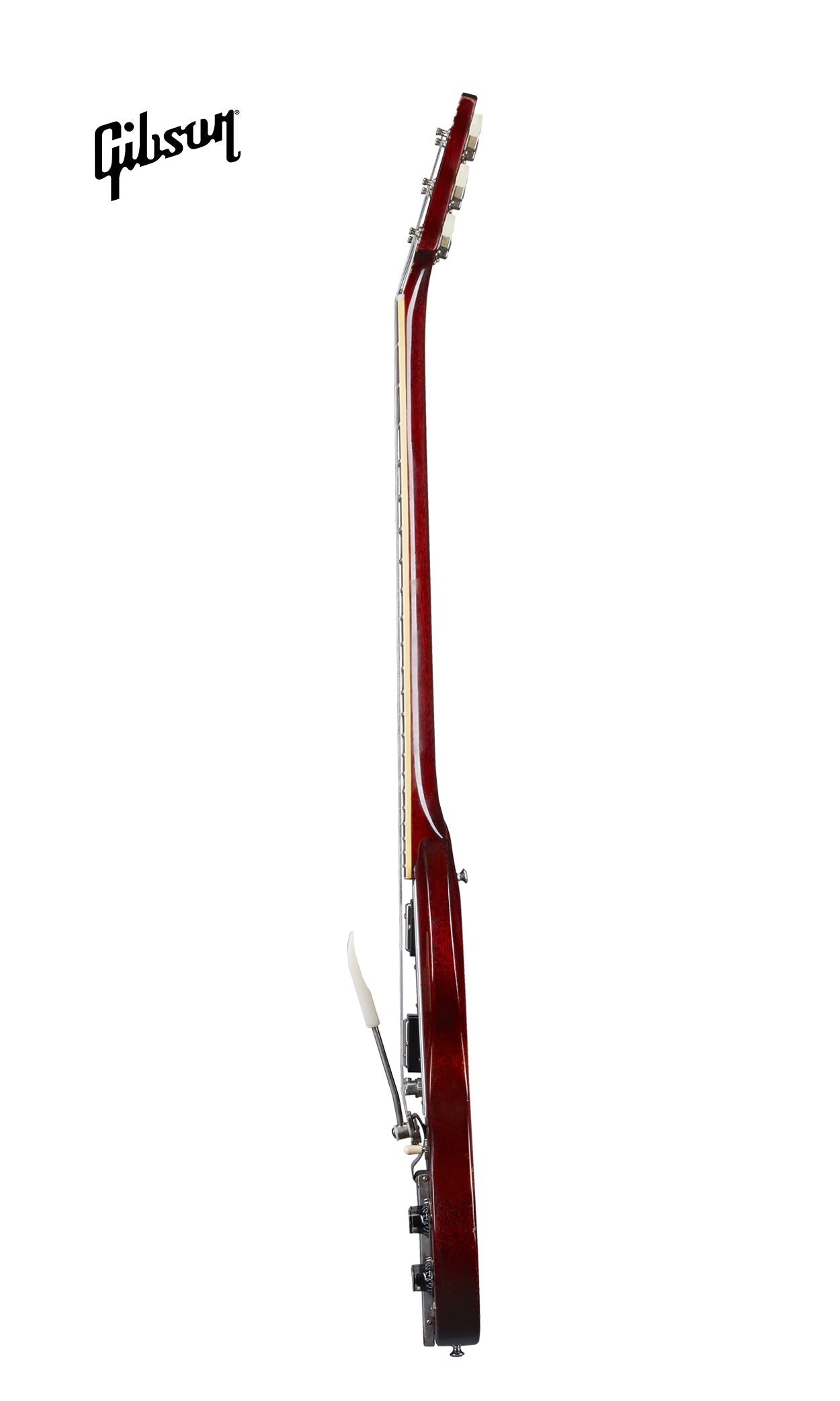 GIBSON 1964 SG STANDARD REISSUE W/ MAESTRO ULTRA LIGHT AGED ELECTRIC GUITAR - CHERRY RED - Music Bliss Malaysia