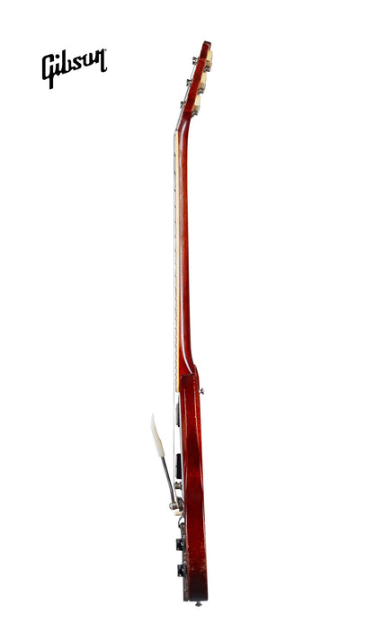 GIBSON 1964 SG STANDARD REISSUE WITH MAESTRO VIBROLA HEAVY AGED ELECTRIC GUITAR - FADED CHERRY - Music Bliss Malaysia