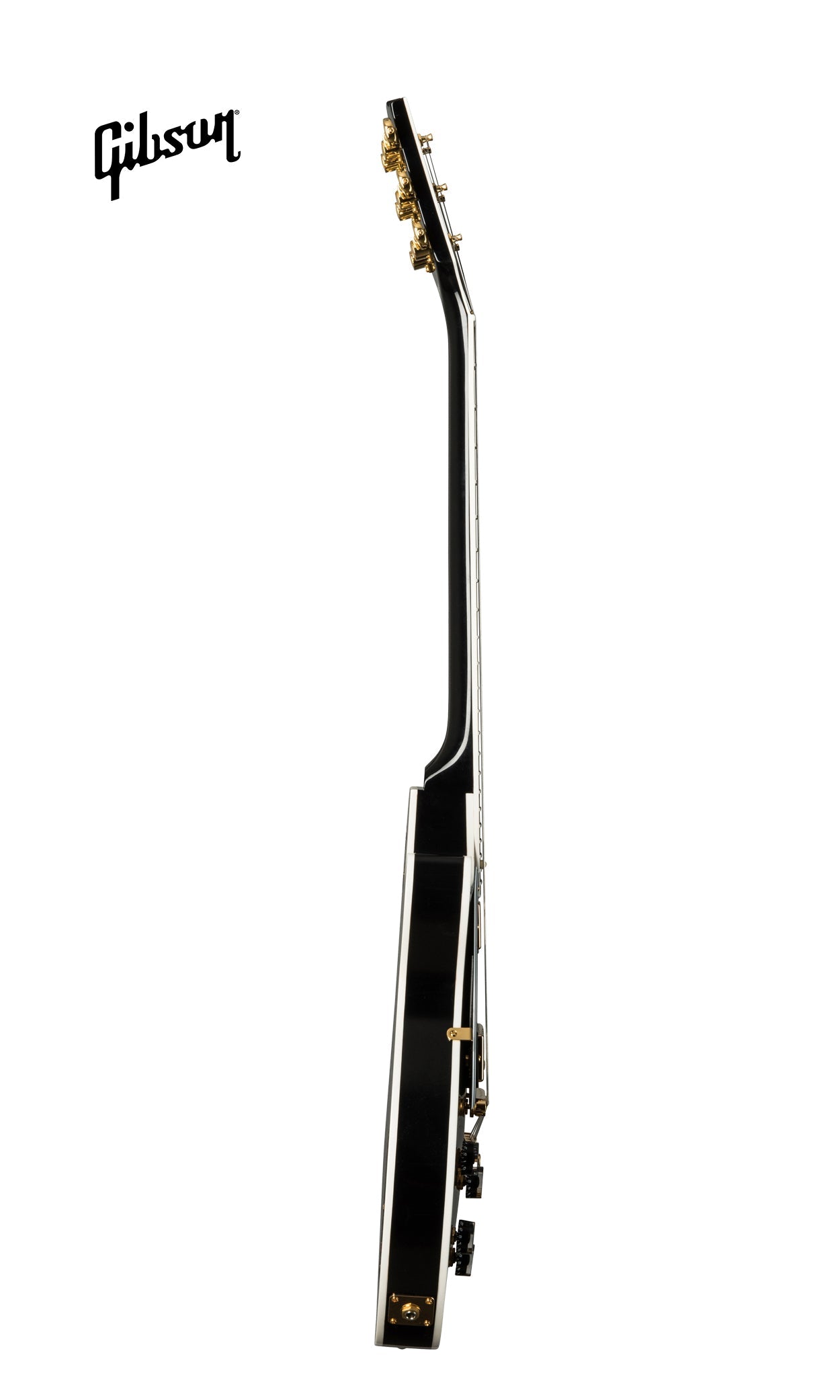 GIBSON LES PAUL CUSTOM LEFT-HANDED ELECTRIC GUITAR WITH EBONY FINGERBOARD - EBONY - Music Bliss Malaysia