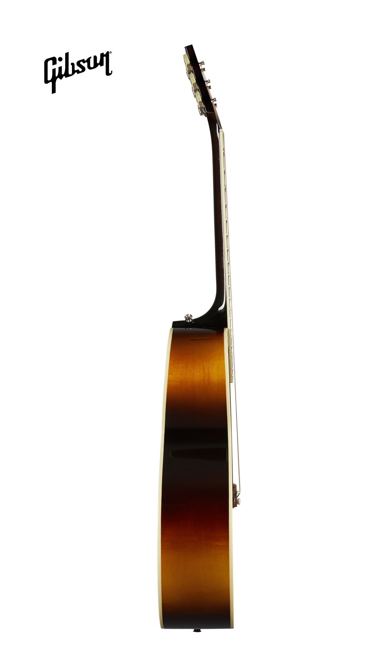 GIBSON J-185 ORIGINAL LEFT-HANDED ACOUSTIC-ELECTRIC GUITAR - VINTAGE SUNBURST - Music Bliss Malaysia