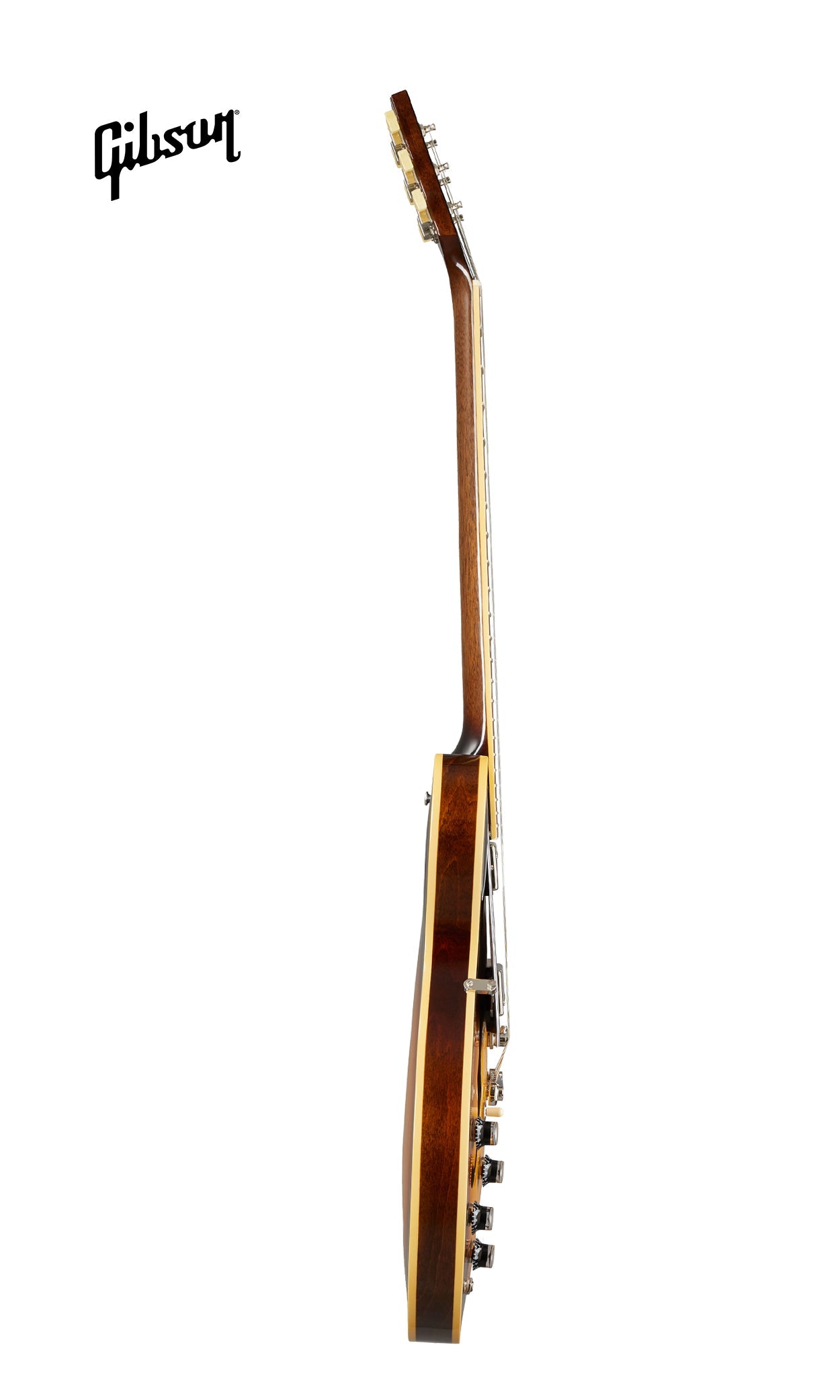 GIBSON ES-335 LEFT-HANDED SEMI-HOLLOWBODY ELECTRIC GUITAR - VINTAGE BURST - Music Bliss Malaysia