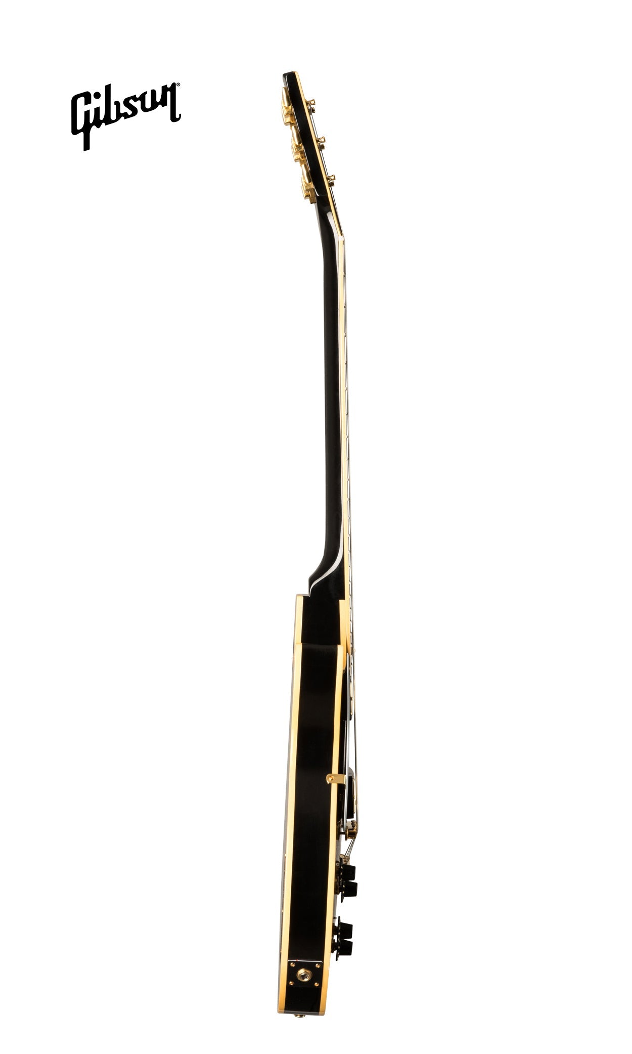 GIBSON 1968 LES PAUL CUSTOM REISSUE LEFT-HANDED ELECTRIC GUITAR - EBONY - Music Bliss Malaysia