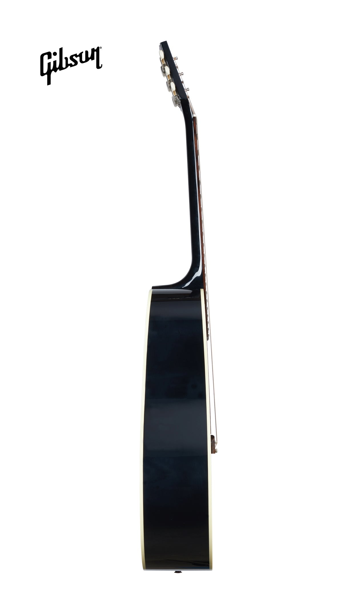 GIBSON 50S J-45 ORIGINAL LEFT-HANDED ACOUSTIC-ELECTRIC GUITAR - EBONY - Music Bliss Malaysia