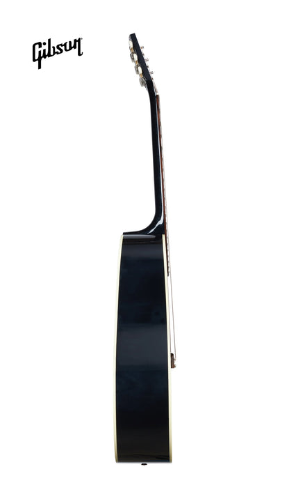 GIBSON 50S J-45 ORIGINAL LEFT-HANDED ACOUSTIC-ELECTRIC GUITAR - EBONY - Music Bliss Malaysia