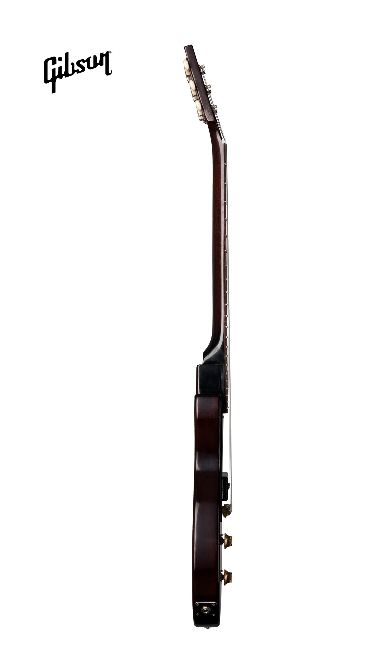 GIBSON 1957 LES PAUL JUNIOR SINGLE CUT REISSUE VOS LEFT-HANDED ELECTRIC GUITAR - VINTAGE SUNBURST - Music Bliss Malaysia