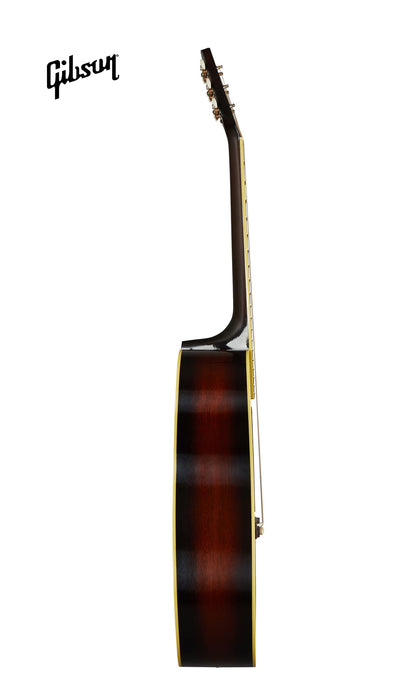 GIBSON 1934 JUMBO LEFT-HANDED ACOUSTIC GUITAR - VINTAGE SUNBURST - Music Bliss Malaysia