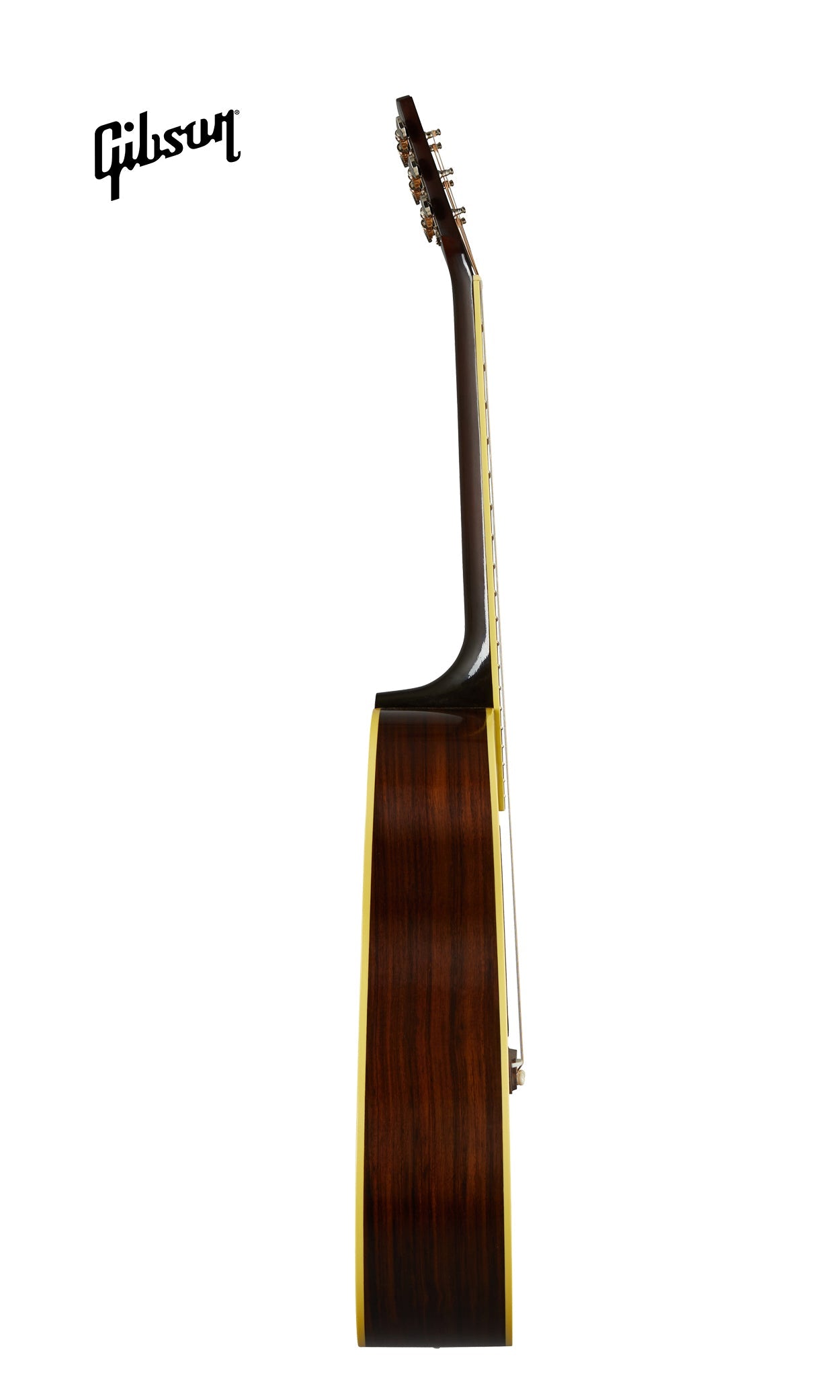 GIBSON 1936 ADVANCED JUMBO LEFT-HANDED ACOUSTIC GUITAR - VINTAGE SUNBURST - Music Bliss Malaysia