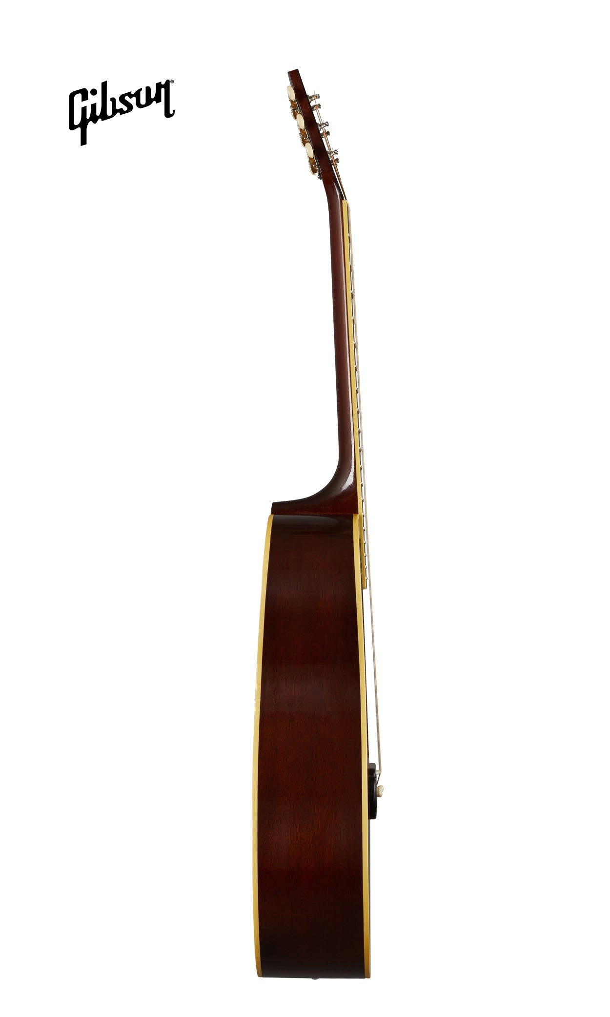 GIBSON 1939 J-55 LEFT-HANDED ACOUSTIC GUITAR - FADED VINTAGE SUNBURST - Music Bliss Malaysia