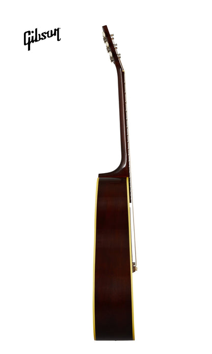 GIBSON 1942 BANNER J-45 LEFT-HANDED ACOUSTIC GUITAR - VINTAGE SUNBURST - Music Bliss Malaysia