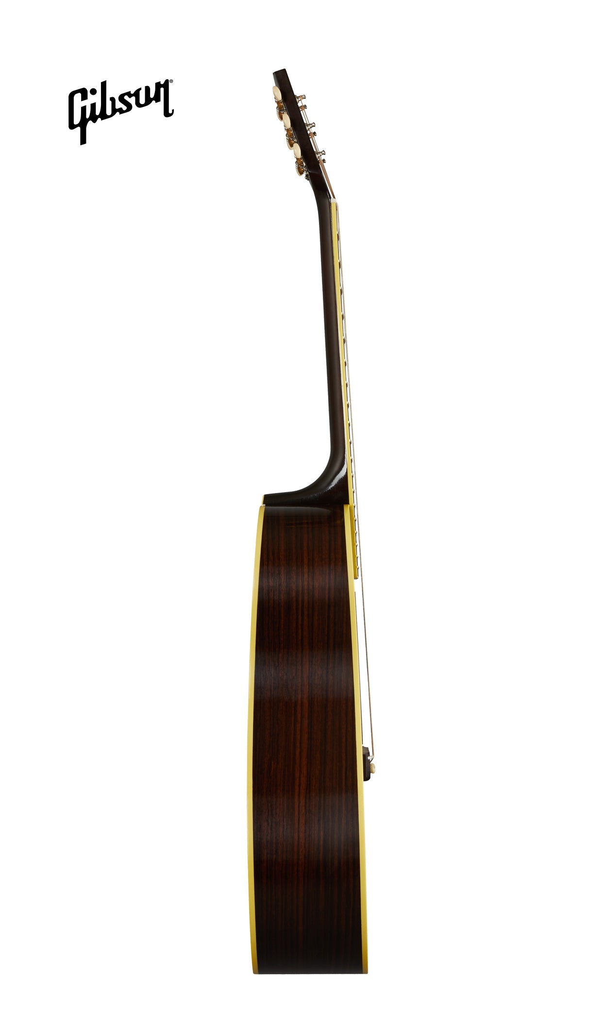 GIBSON 1942 BANNER SOUTHERN JUMBO LEFT-HANDED ACOUSTIC GUITAR - VINTAGE SUNBURST - Music Bliss Malaysia