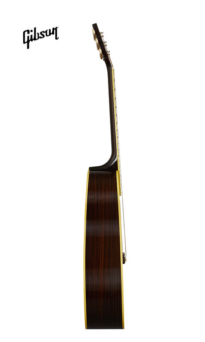 GIBSON 1942 BANNER SOUTHERN JUMBO LEFT-HANDED ACOUSTIC GUITAR - VINTAGE SUNBURST - Music Bliss Malaysia