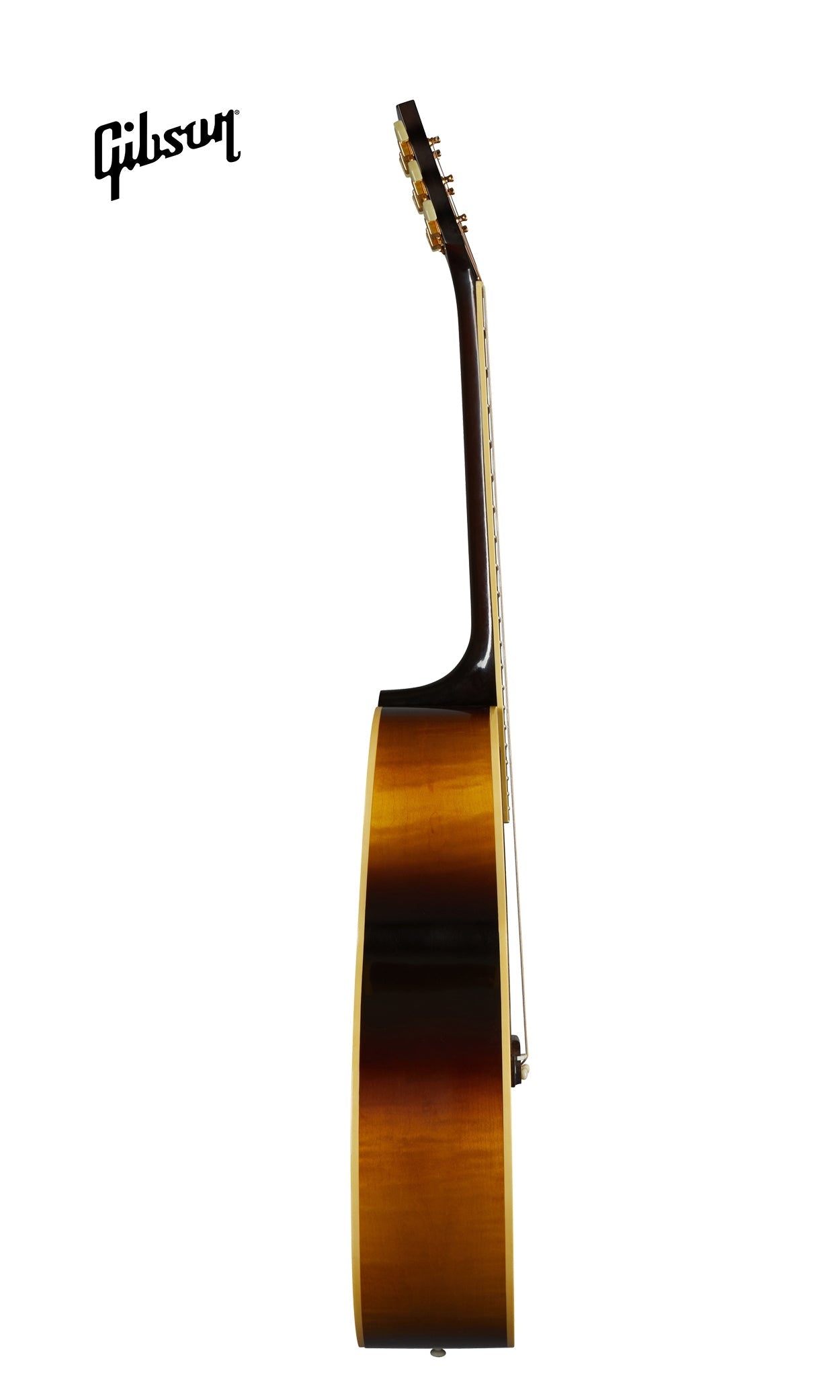 GIBSON 1952 J-185 LEFT-HANDED ACOUSTIC GUITAR - VINTAGE SUNBURST - Music Bliss Malaysia