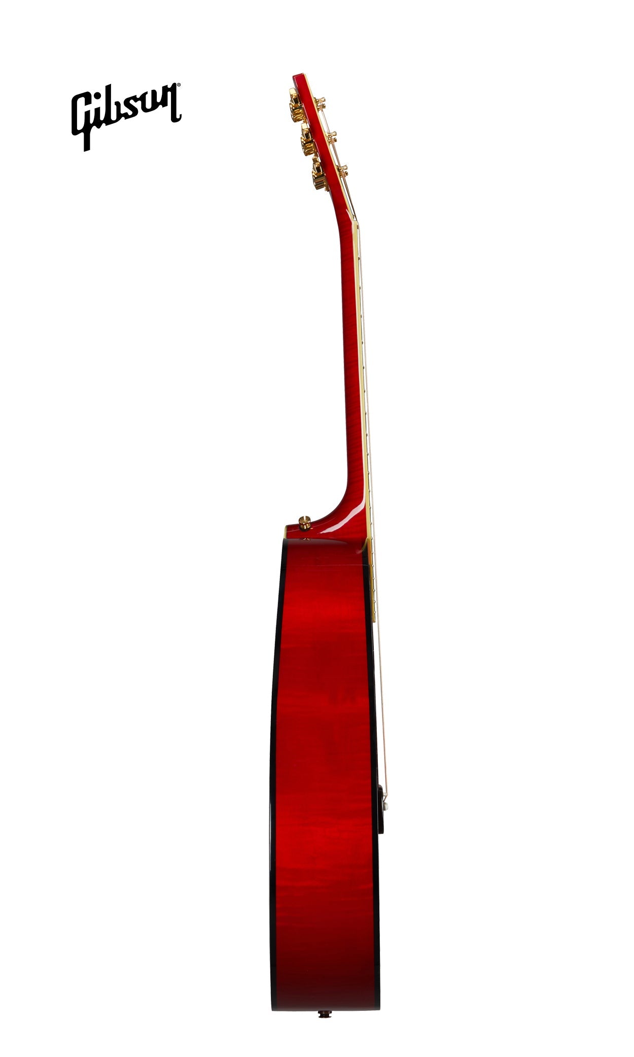 GIBSON ORIANTHI SJ-200 LEFT-HANDED ACOUSTIC-ELECTRIC GUITAR - CHERRY - Music Bliss Malaysia