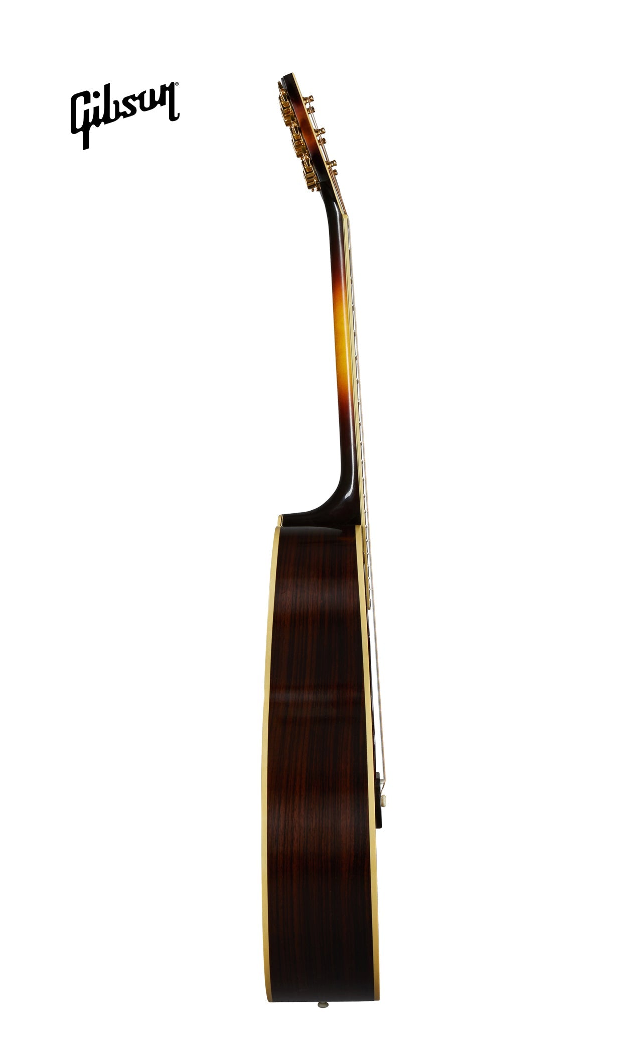 GIBSON PRE-WAR SJ-200 ROSEWOOD LEFT-HANDED ACOUSTIC GUITAR - VINTAGE SUNBURST - Music Bliss Malaysia