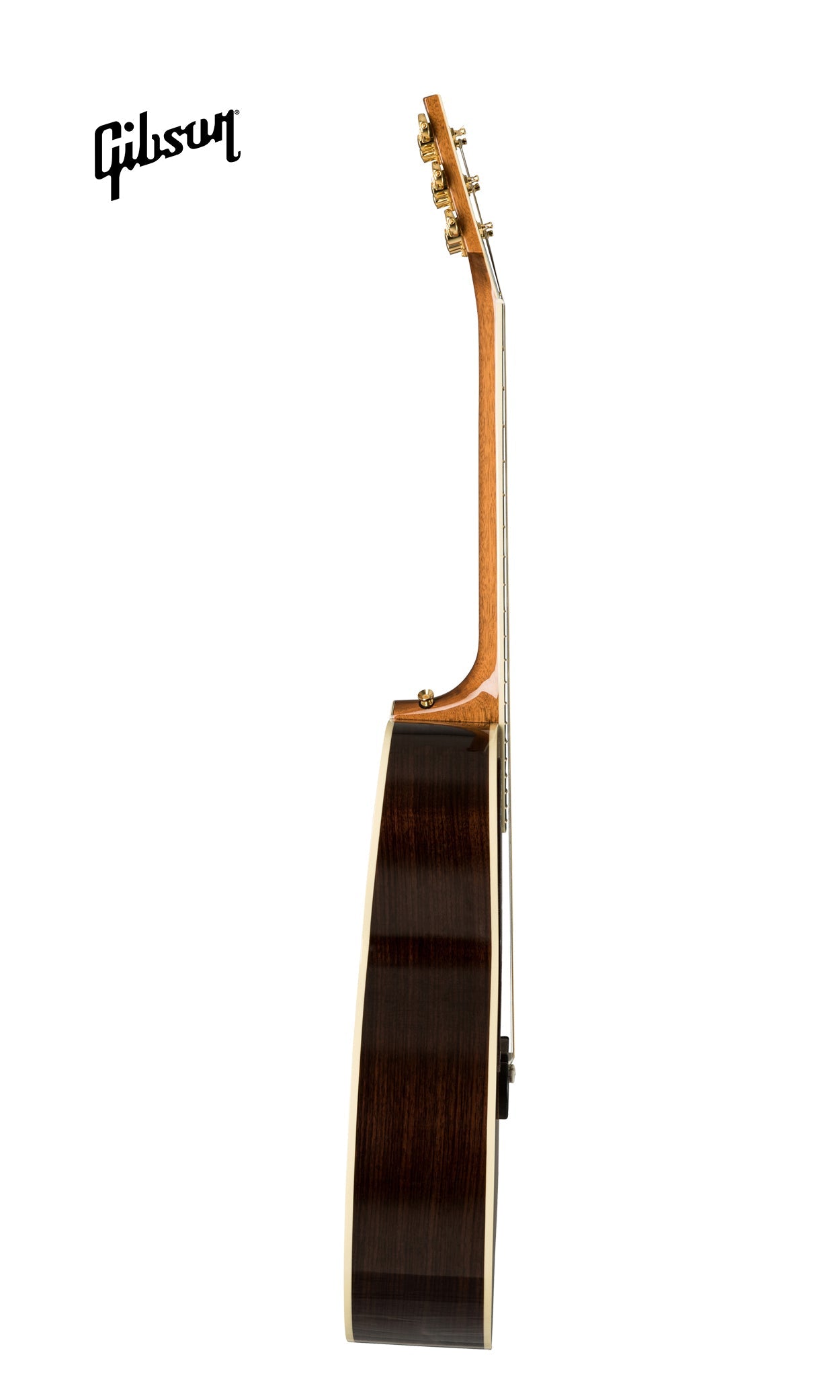 GIBSON SJ-200 DELUXE ROSEWOOD LEFT-HANDED ACOUSTIC-ELECTRIC GUITAR - ROSEWOOD BURST - Music Bliss Malaysia