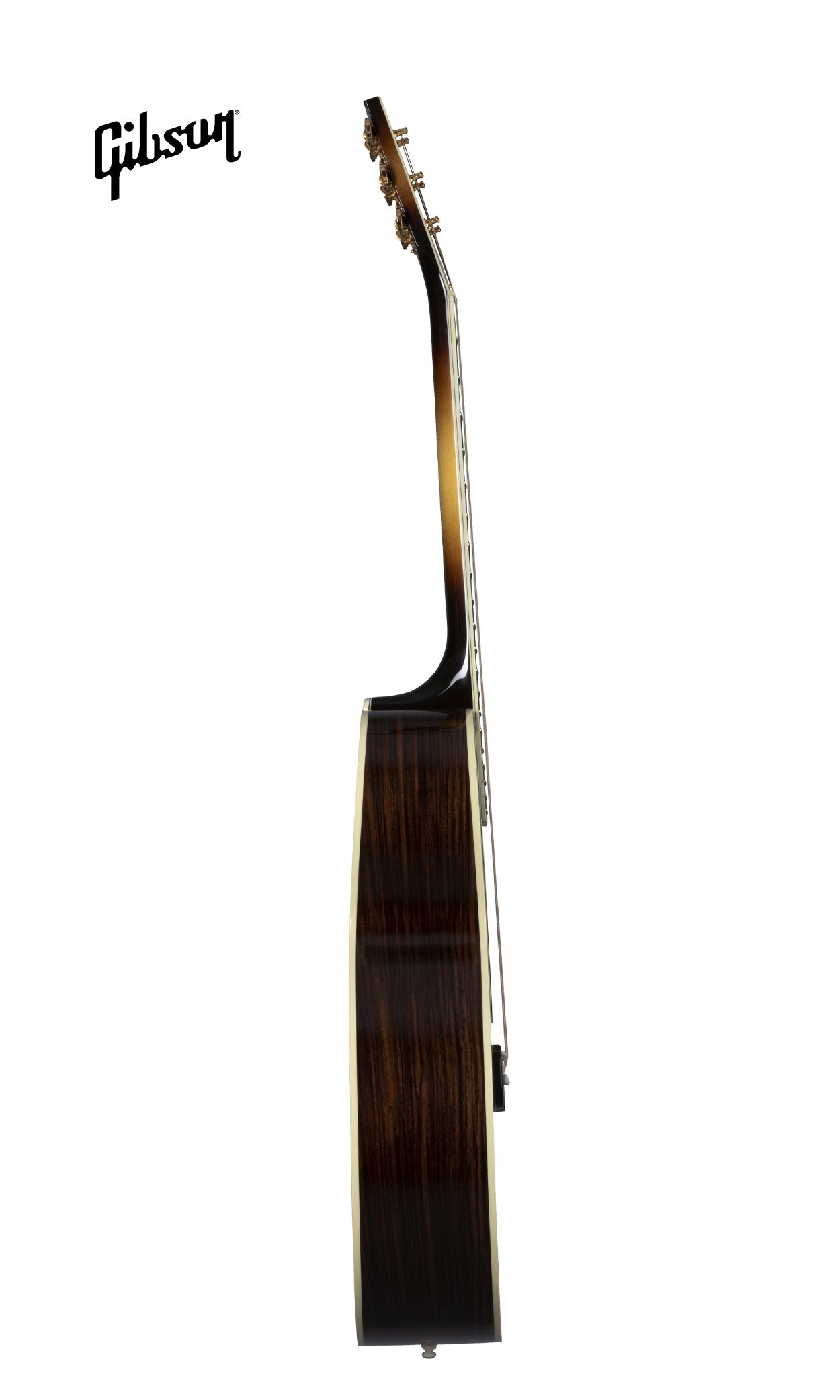 GIBSON SJ-200 WESTERN CLASSIC LEFT-HANDED ACOUSTIC GUITAR - VINTAGE SUNBURST - Music Bliss Malaysia