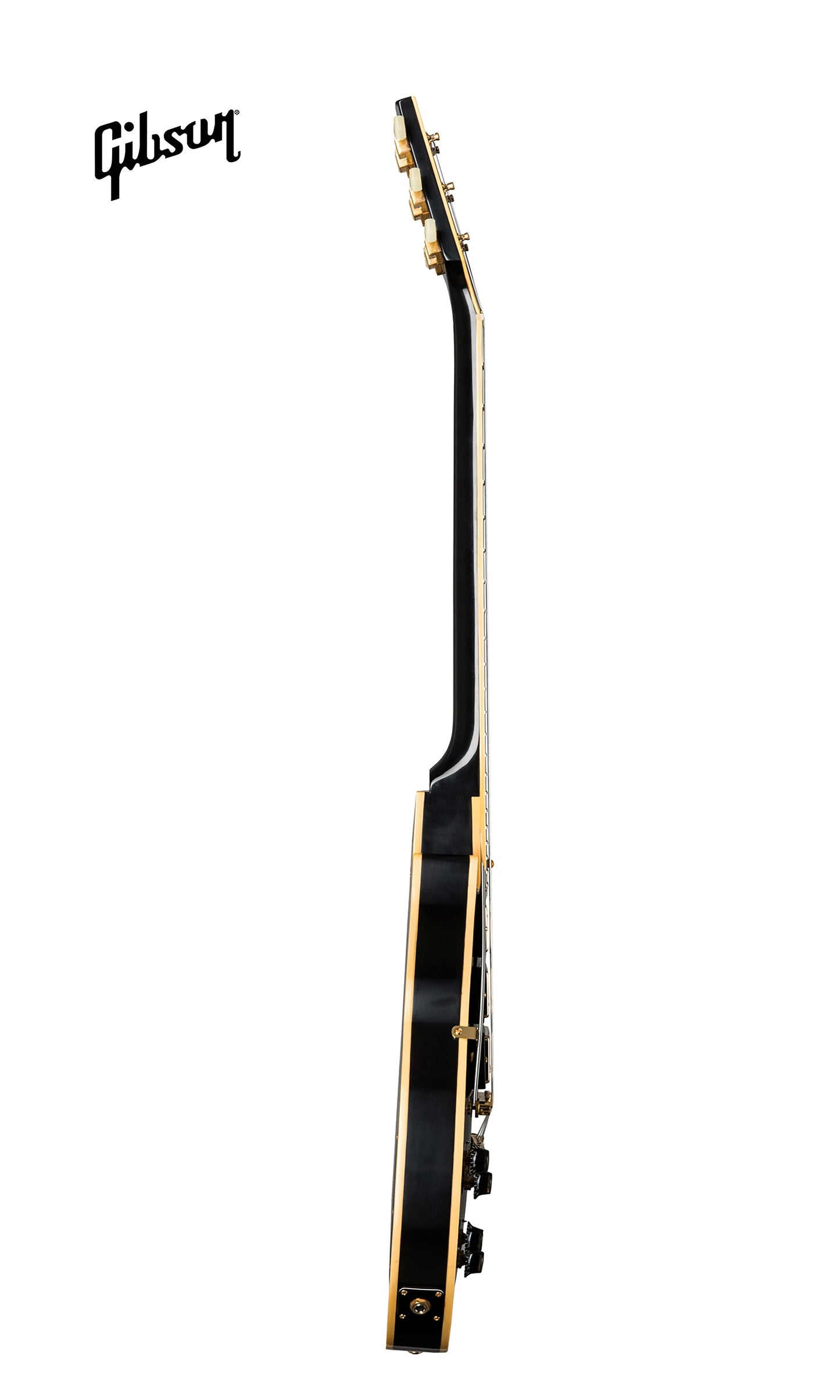 GIBSON 1957 LES PAUL CUSTOM REISSUE 3-PICKUP VOS LEFT-HANDED ELECTRIC GUITAR - EBONY - Music Bliss Malaysia