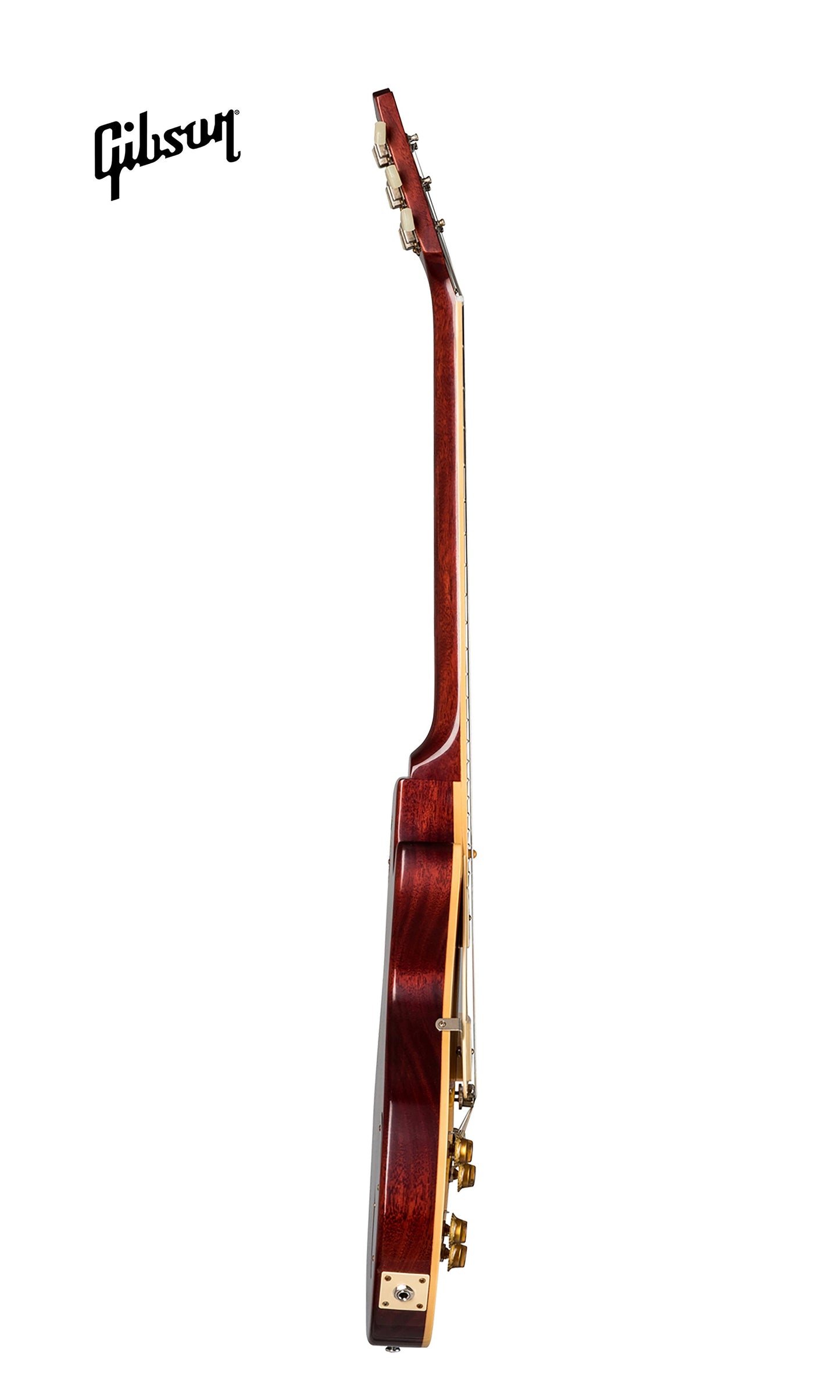 GIBSON 1958 LES PAUL STANDARD REISSUE VOS LEFT-HANDED ELECTRIC GUITAR - WASHED CHERRY SUNBURST - Music Bliss Malaysia